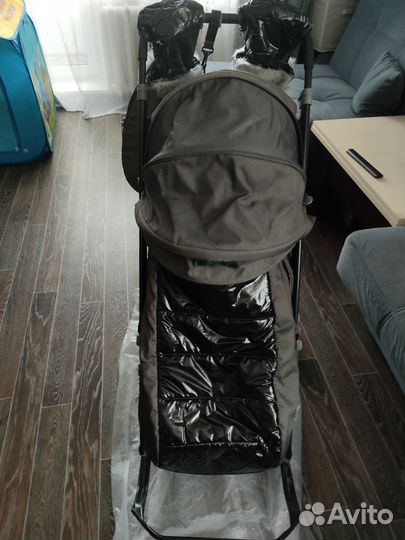 Детские санки коляска с колесами