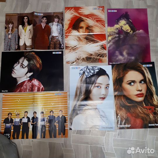 Плакаты, постеры BTS, stray kids и др
