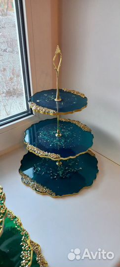 Фруктовница этажеркаиз эпоксидной смолы