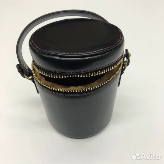 Кофр для объектива, кожа, 11,5x9,5cm