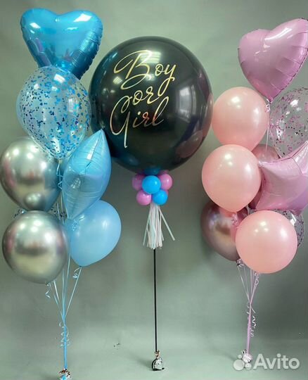 Гендерный шар, шар на определение пола малыша