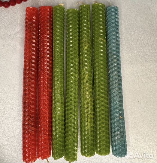 Свечи из вощины набор. Куклы ручной работы