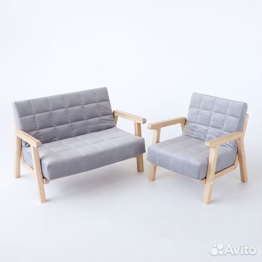 Детский мягкий мини диван от года