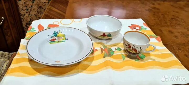 Вышлю набор 3шт посуда детям 85г СССР