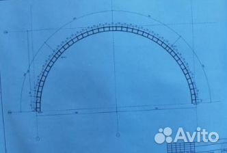 Фермы для арочного ангара 12х6