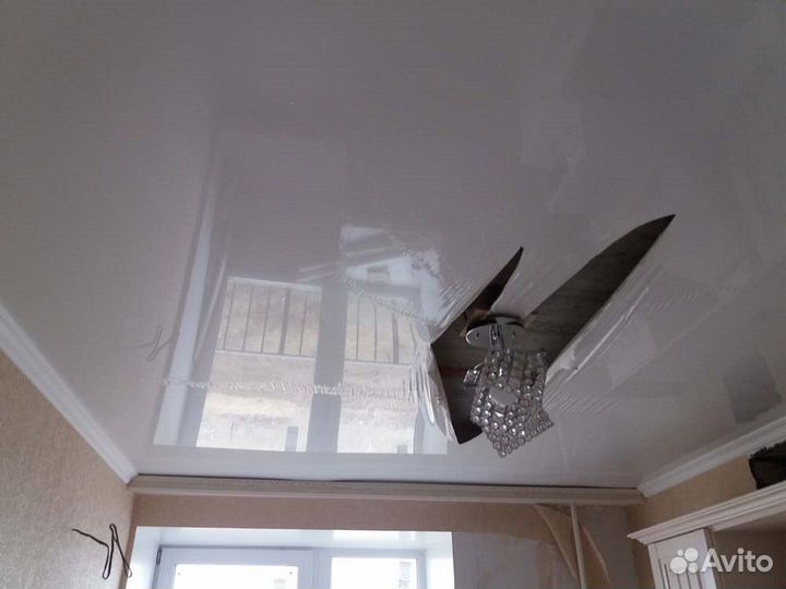 Ремонт натяжных потолков Слив воды Порезы