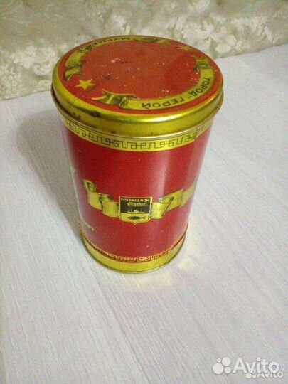 Жестяная банка ссср,раритет