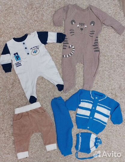 Вещи пакетом на мальчика 6-9 месяцев