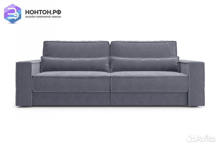 Диван тик-так Сохо 3-х местный темно-серый