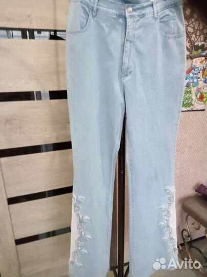 Брюки джинсовые 48-50р