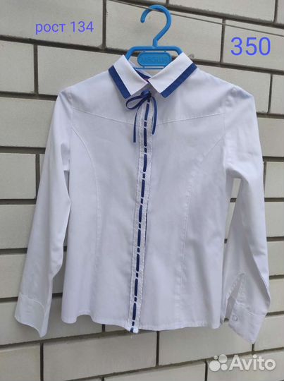 Блузка белая для девочек