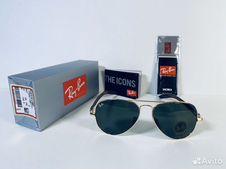 Очки Ray Ban Aviator Carbon RB 8307 золото,стекло