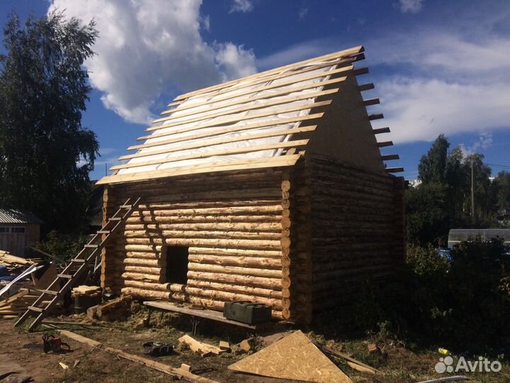 Срубы домов и бань