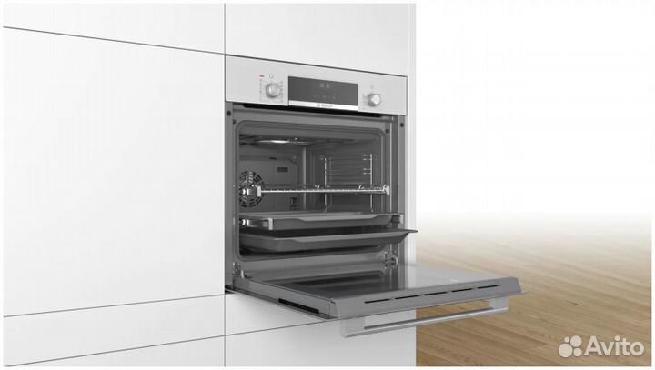 Электрический духовой шкаф Bosch HIJ557YW0R, белый