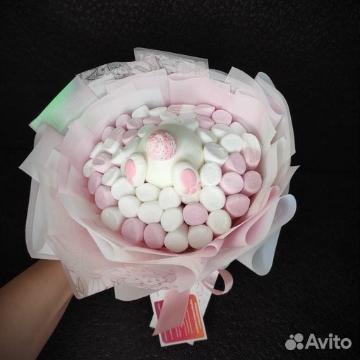 Съедобные букеты из зефира