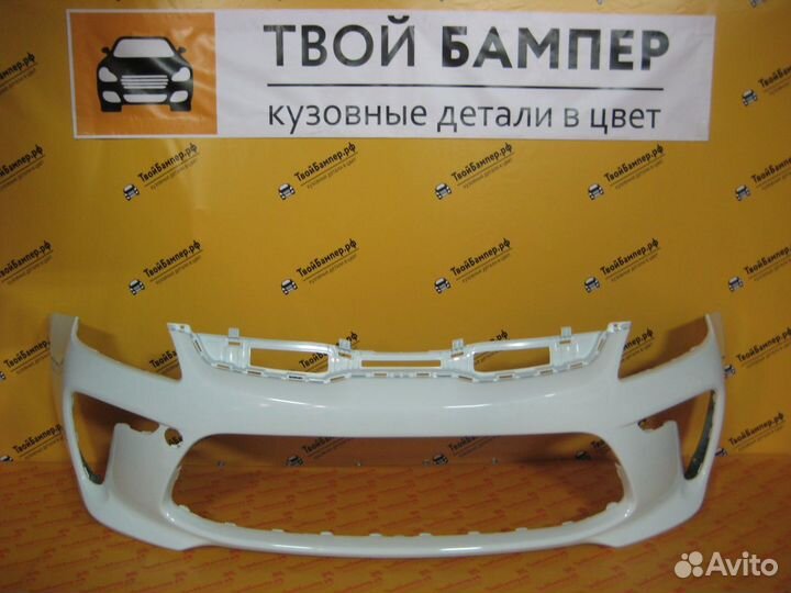 Бампер передний Kia Rio 2017 в цвет (любой) Белый