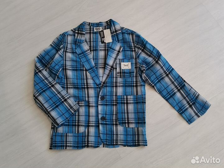 Новый пиджак рубашка DG 140 см