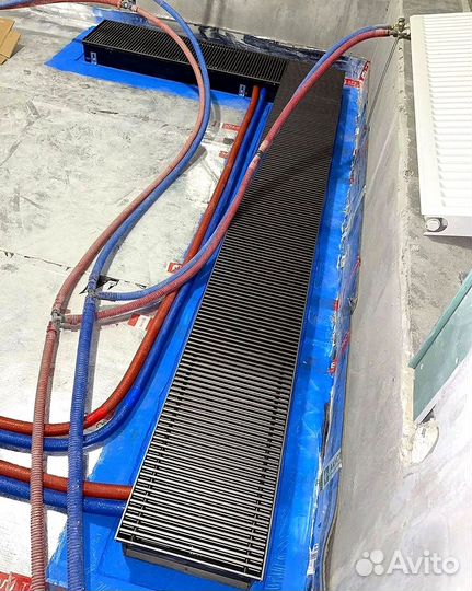 Конвектор внутрипольный водяной