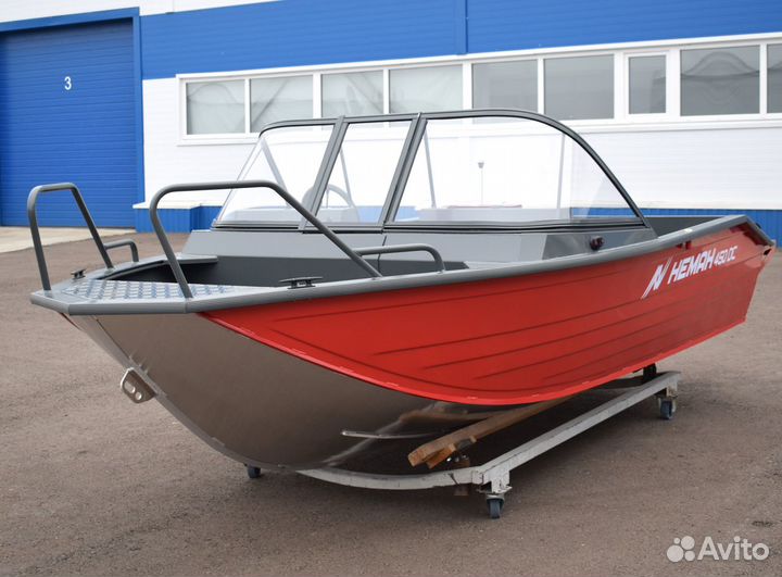 Моторная лодка алюминиевая Неман 450 DC New