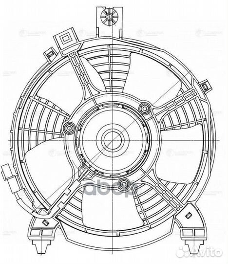 Вентилятор конд. с кожухом mitsubishi L200 /PAJ