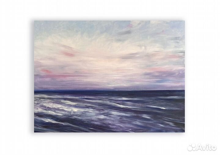 Картина маслом. Море на холсте 90х120