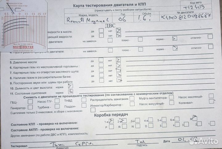 Разбор на запчасти Renault Megane 2