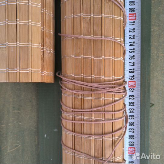 Бамбуковые шторы рулонные 80см