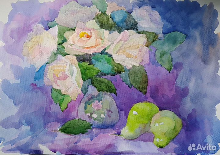 Натюрморт акварелью