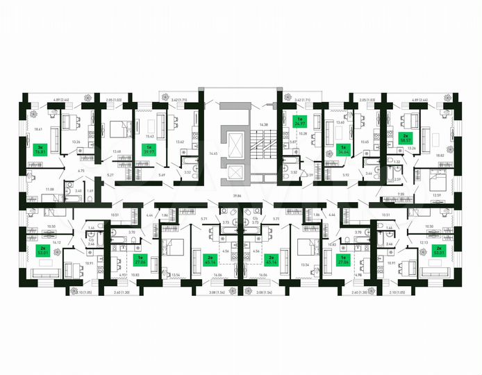 Квартира-студия, 27,1 м², 15/16 эт.