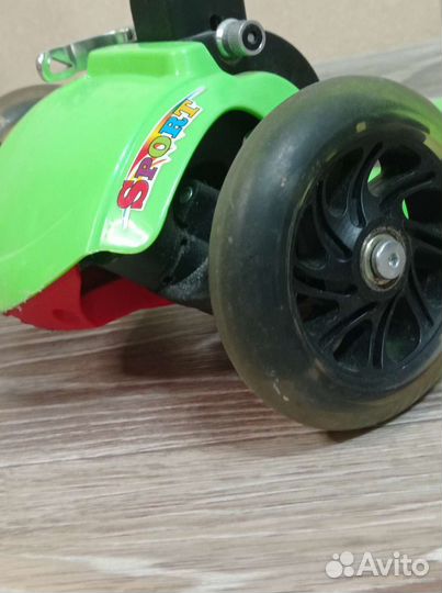 Самокат детский трехколесный бу