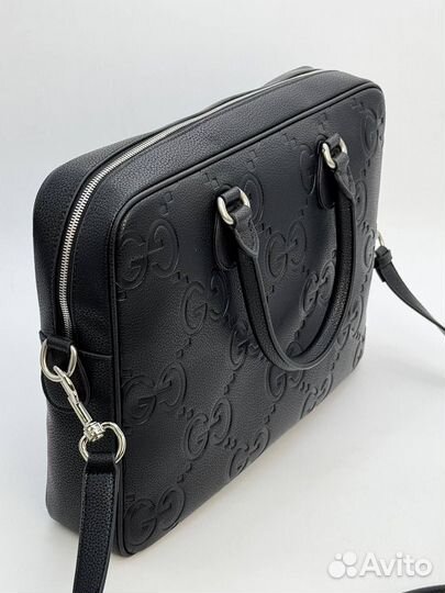 Портфель деловая сумка натуральная кожа Gucci