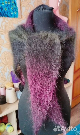 Бактус, платок. Ручная работа