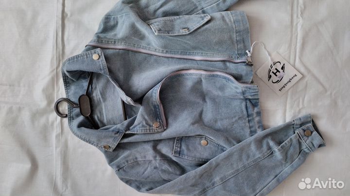 Джинсовая куртка косуха