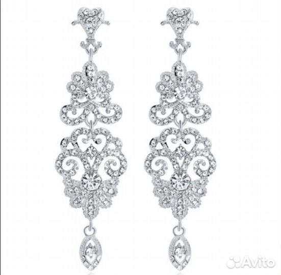 Серьги ажурные