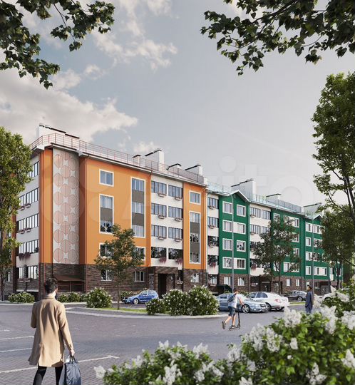 2-к. квартира, 66,3 м², 2/5 эт.