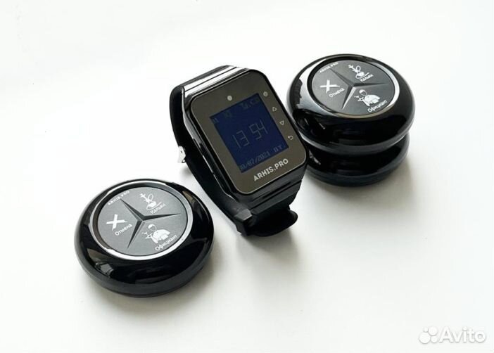 Кнопка вызова официанта/кальянщика с часами