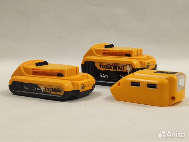 Аккумулятор DeWalt 18V 5Ah, 18V 2.5Ah, usb адаптер купить в Москве ...