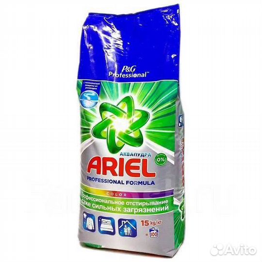 Стиральный порошок Ariel аква пудра 15кг color