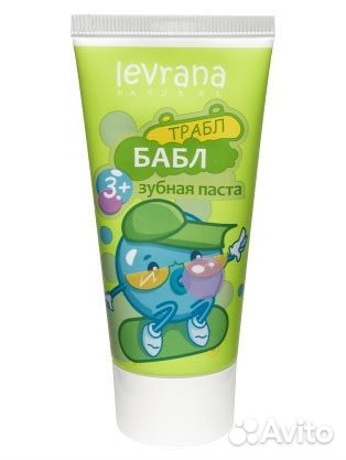 Зубная паста со вкусом бабл гам детская 3+ Левран