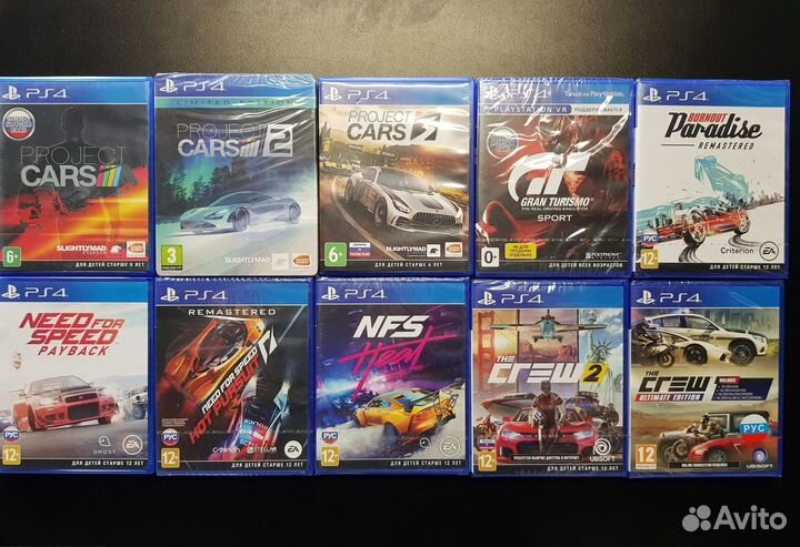 Гоночные игры на PS4