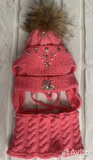 Комплект шапка, шарф