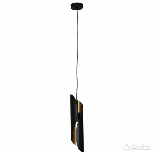 Светильник подвесной элетех Маэстро черный/золотой