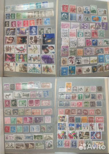 Альбом с иностранными марками 1000шт