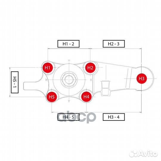 Шаровая опора нижняя FR toyota lite/townace 4WD