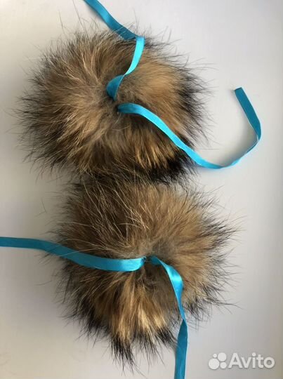 Меховые помпоны натуральные