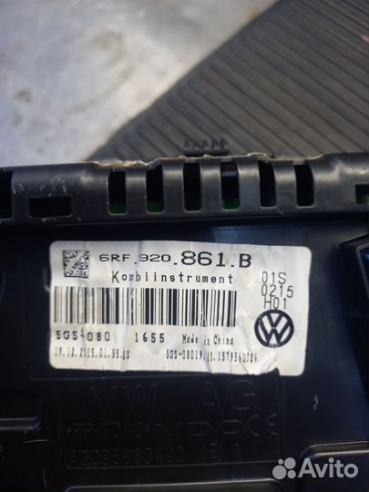 Панель приборов VW Volkswagen Polo