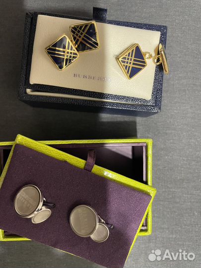 Запонки оригинал Burberry и Ted Baker