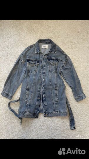 Джинсовая куртка stradivarius