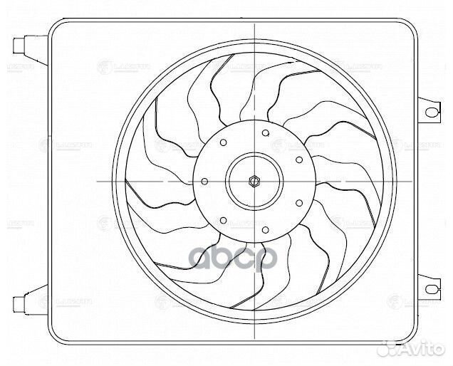 Вентилятор радиатора LFK08B2 luzar
