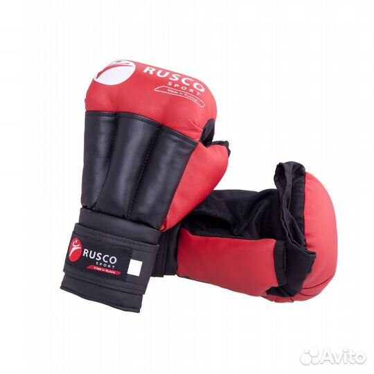 Перчатки для рукопашного боя Rusco 8унц красные